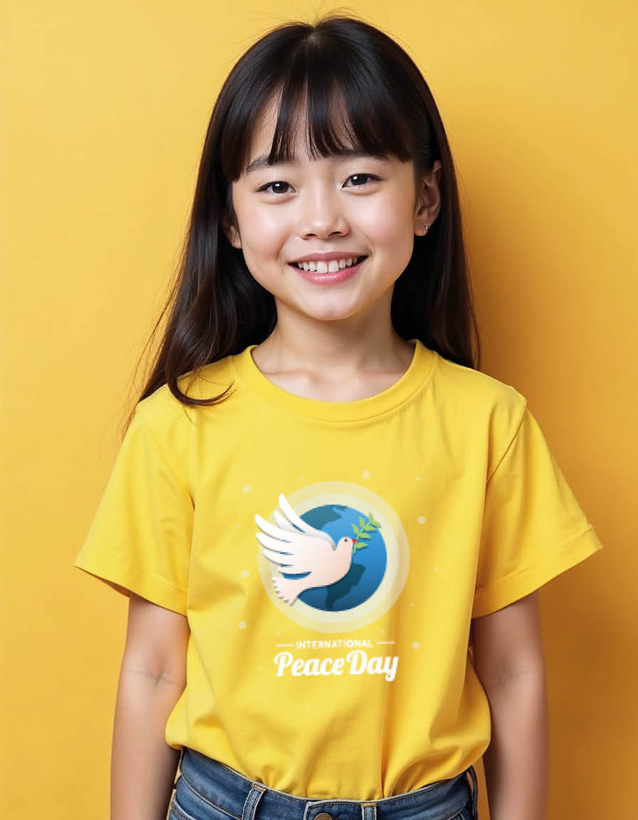 Thumbnail: International peace day Unisex printed graphic t shirt