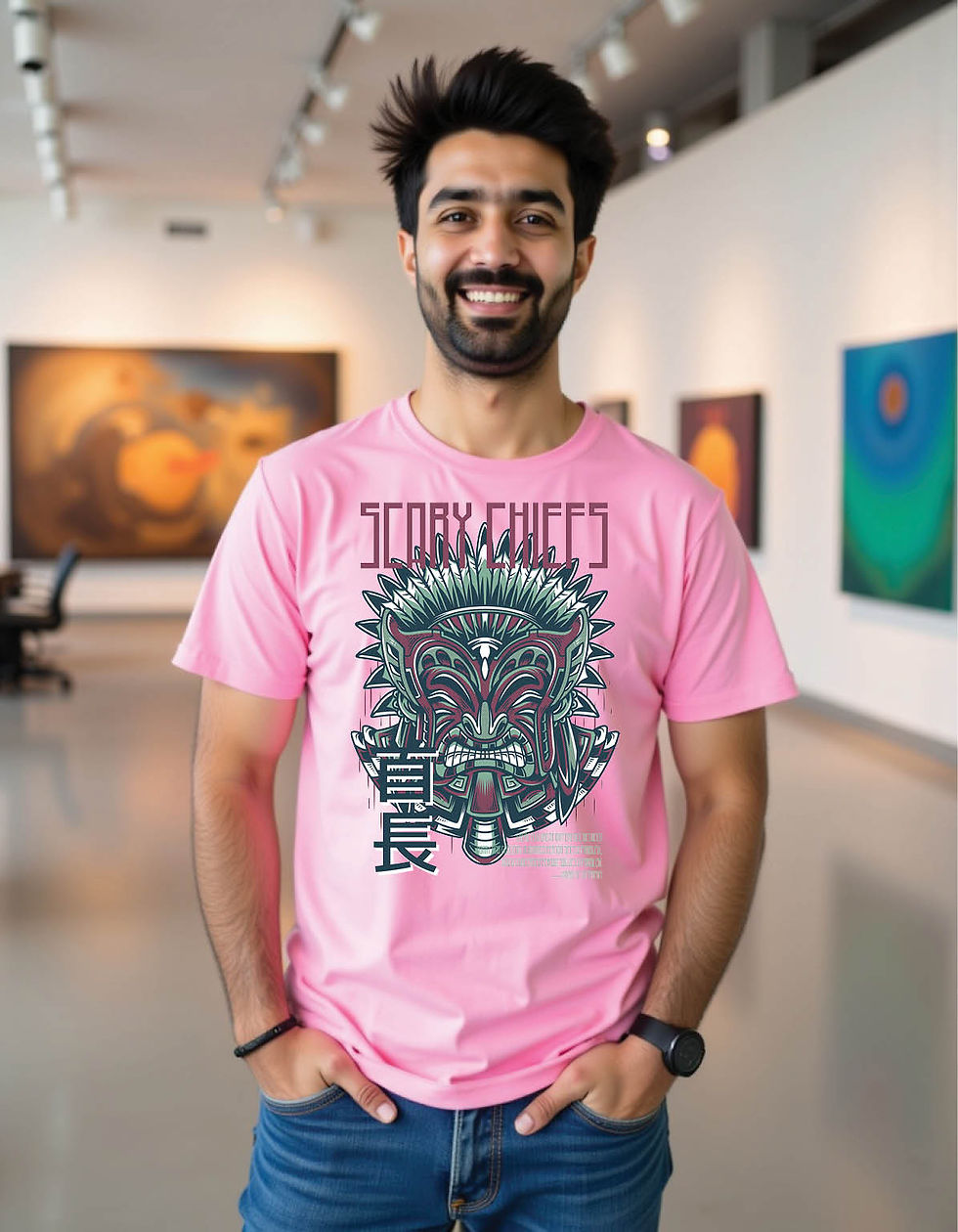 Thumbnail: scary chiefs light mens printed graphic t shirts