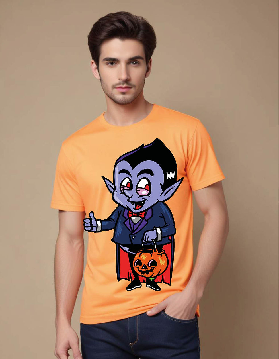 Thumbnail: dracula kid mens printed graphic t shirt