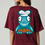 Thumbnail: Chef Frog Cartoon Casual Unisex Drop Shoulder Oversized T-Shirt