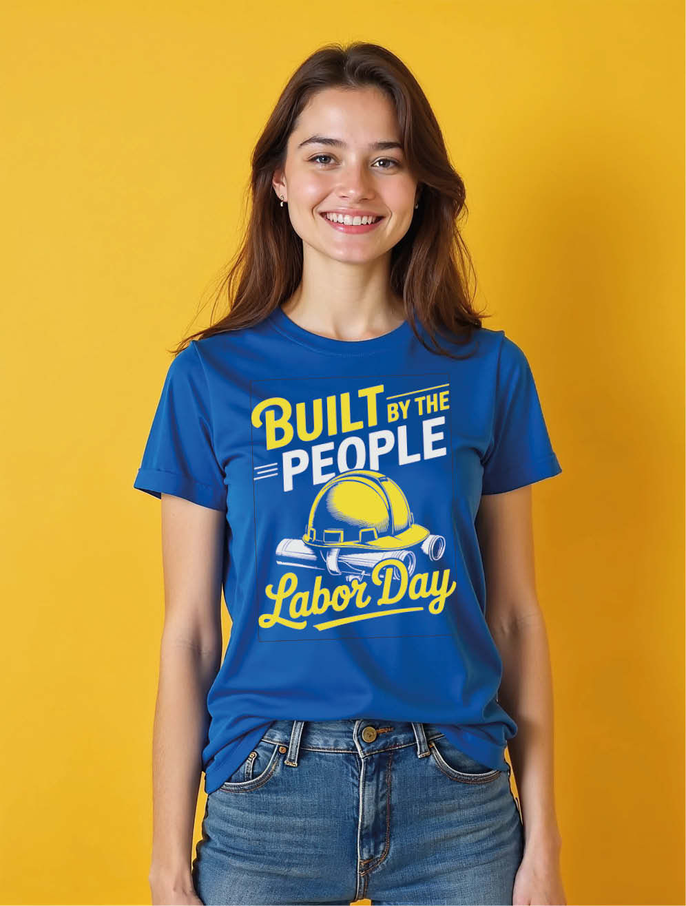 built by the people labor day Chic Women’s Printed Graphic T-Shirt – Best Price