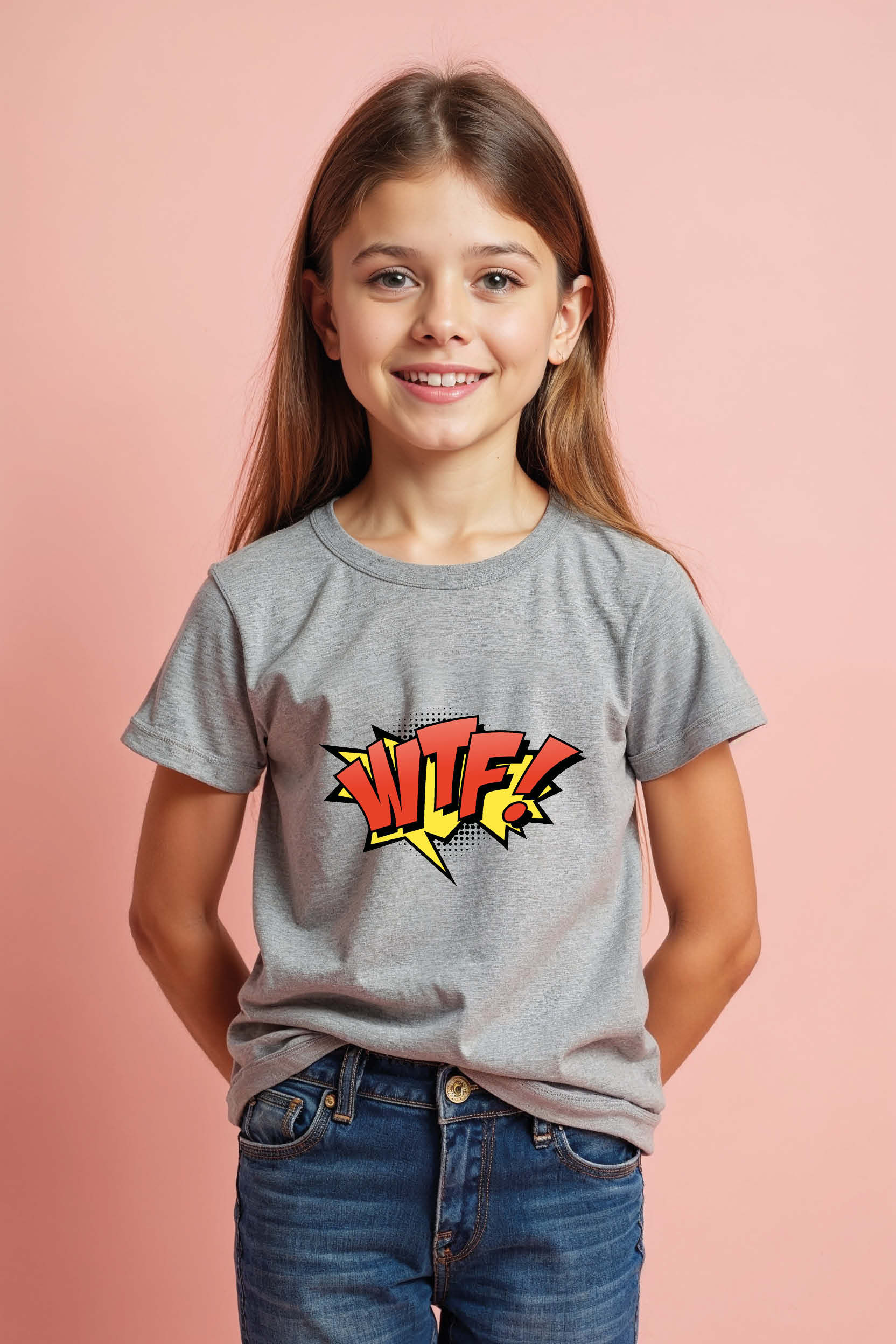 wtf Fashion Cool Kids T-Shirt – Illustration Print Design for Boys & Girl