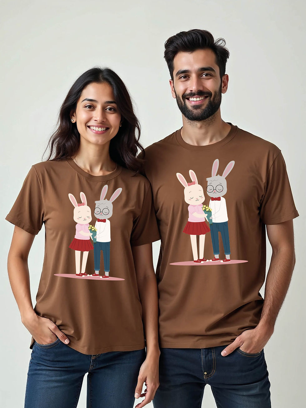 Thumbnail: Valentine’s Cartoon Couple T-Shirt Lovers Edition – Hot Deal