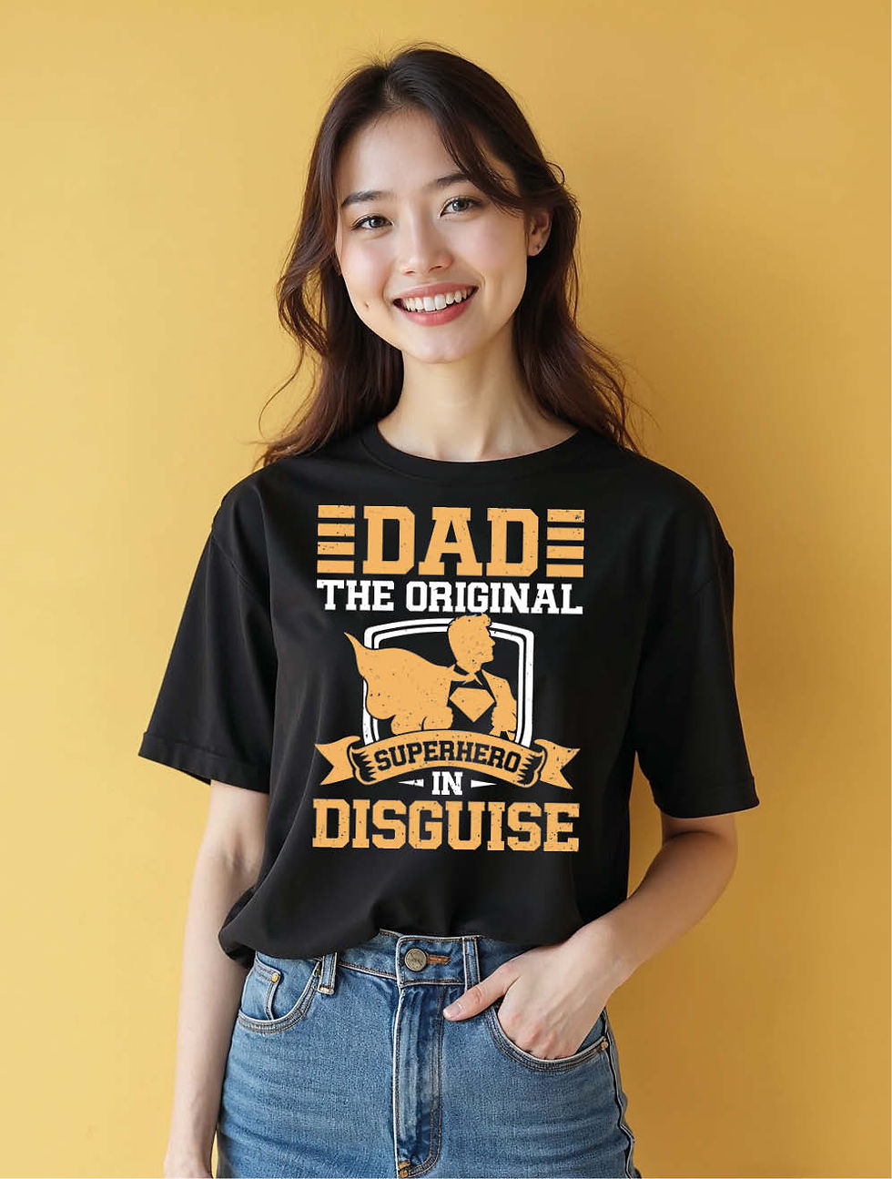 Thumbnail: Dad the original disguise  Urban Women’s Quote T-Shirt – Best