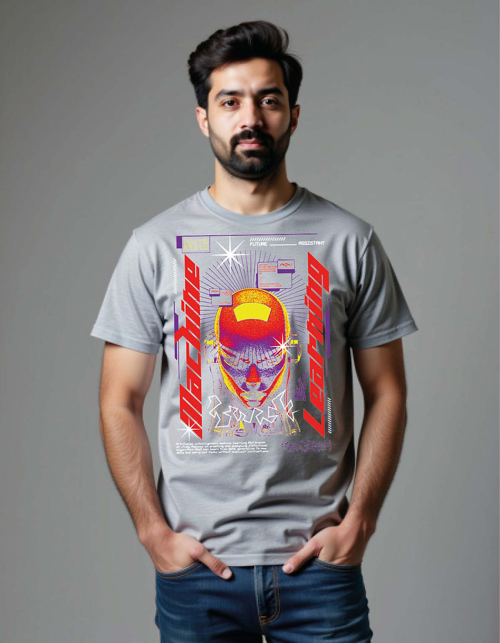 Thumbnail: Merical Power Unisex Printed T-Shirt for All Age