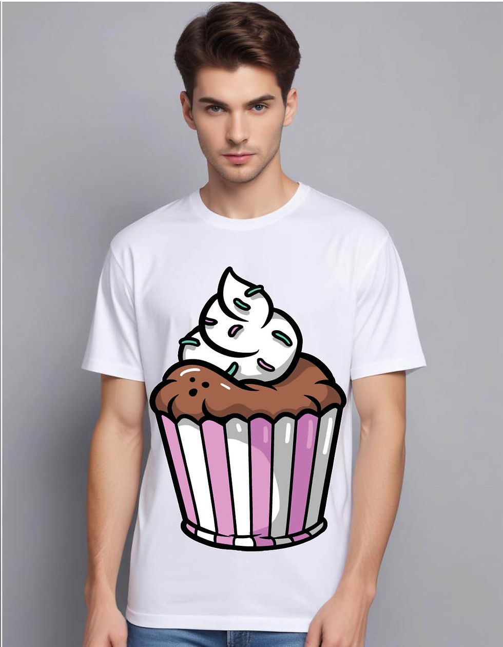 Thumbnail: cupcake mens printed graphic t shirt