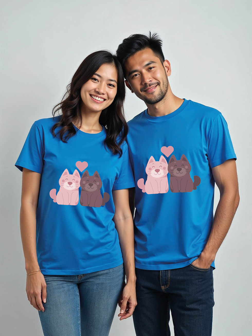Thumbnail: Stylish Cartoon Couple Matching Tee Lovers Edition – Fast Delivery