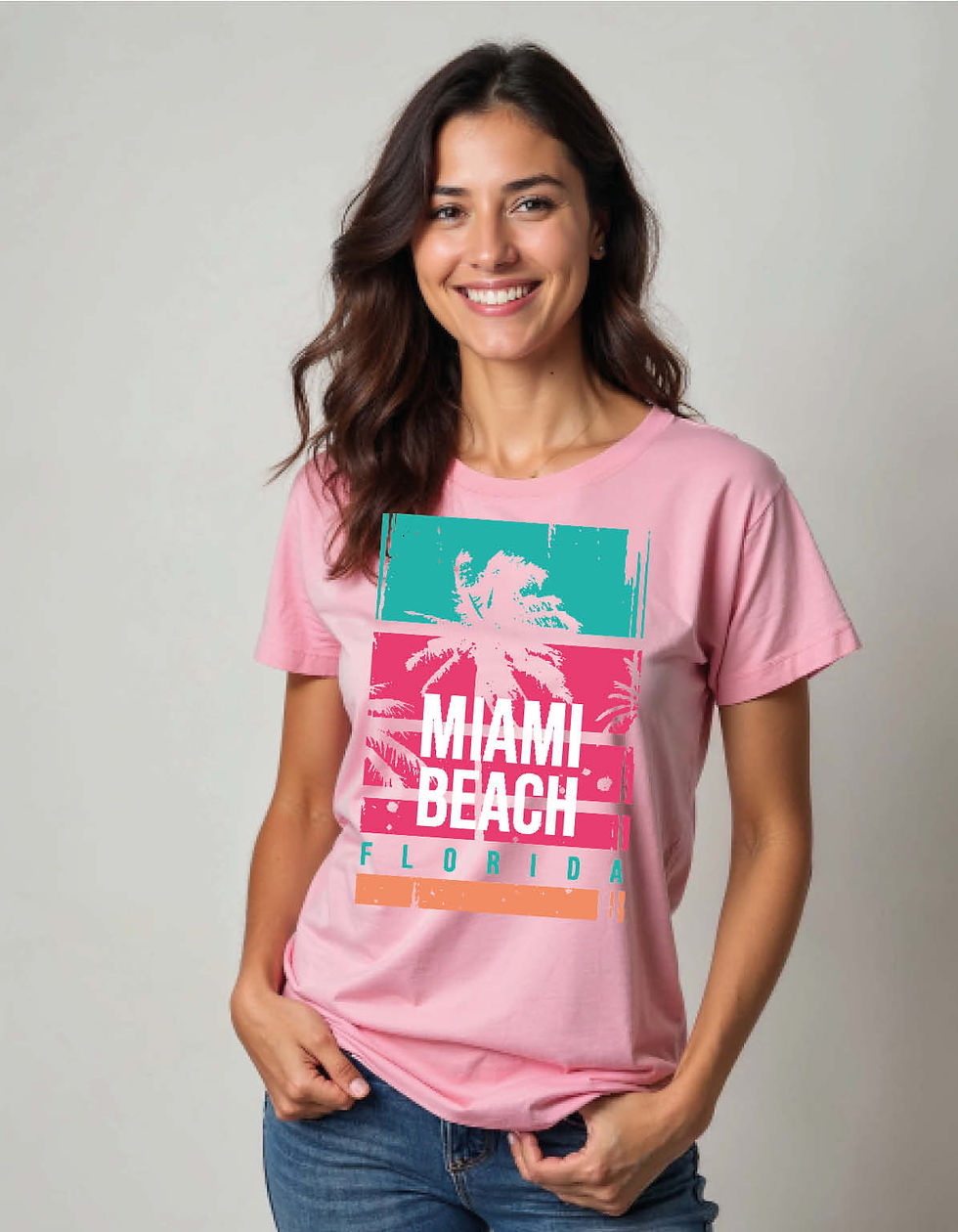 Thumbnail: miami beach florida printed T-Shirt for All ages