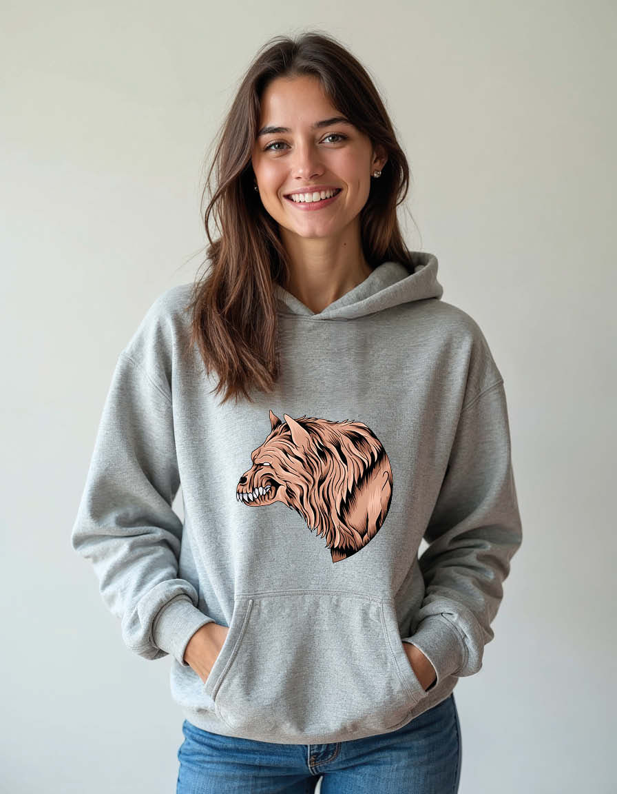 Thumbnail: Monster lion Unisex Printed Graphic Hoodies For mens and womens