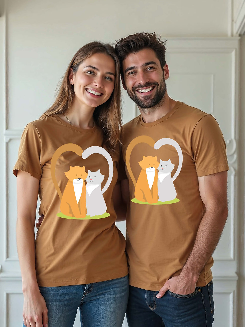 Thumbnail: Trendy Animal Couple Matching Tee Lovers Edition – Shop Now