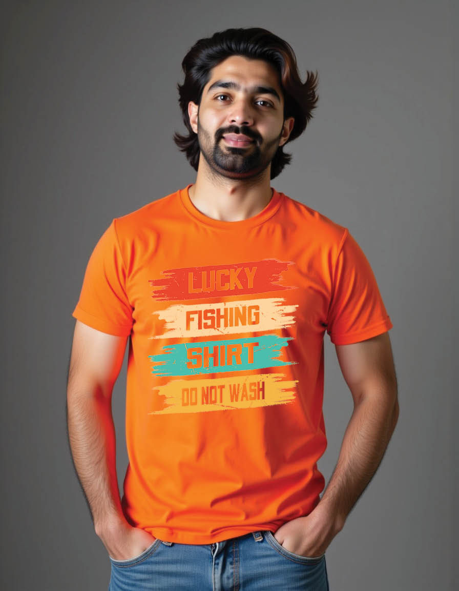 Thumbnail: lucky fishing shirt wash fishing mens printed graphic t shirt
