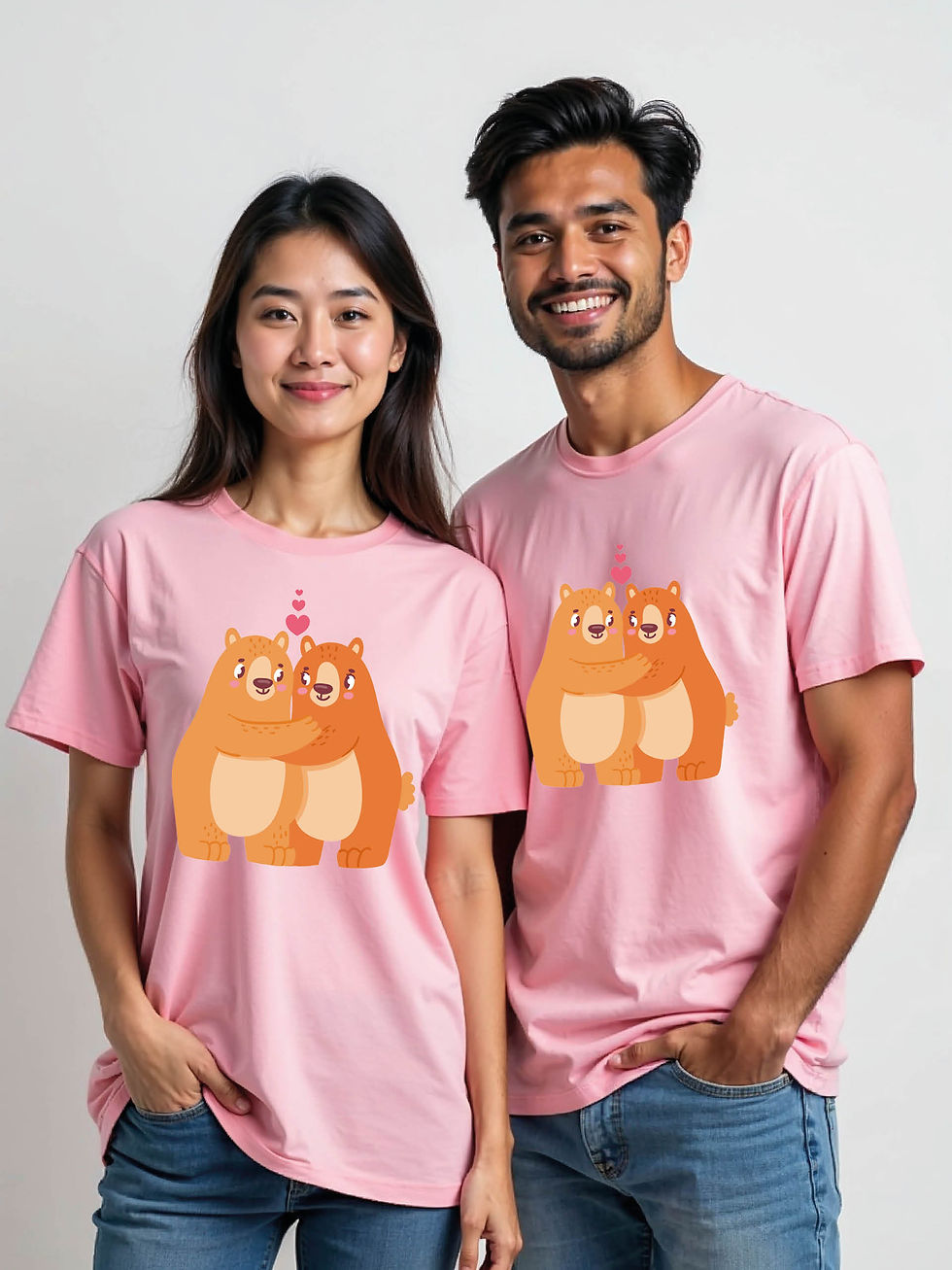 Thumbnail: Trendy Cartoon Couple Matching Tee Lovers Edition – Fast Delivery