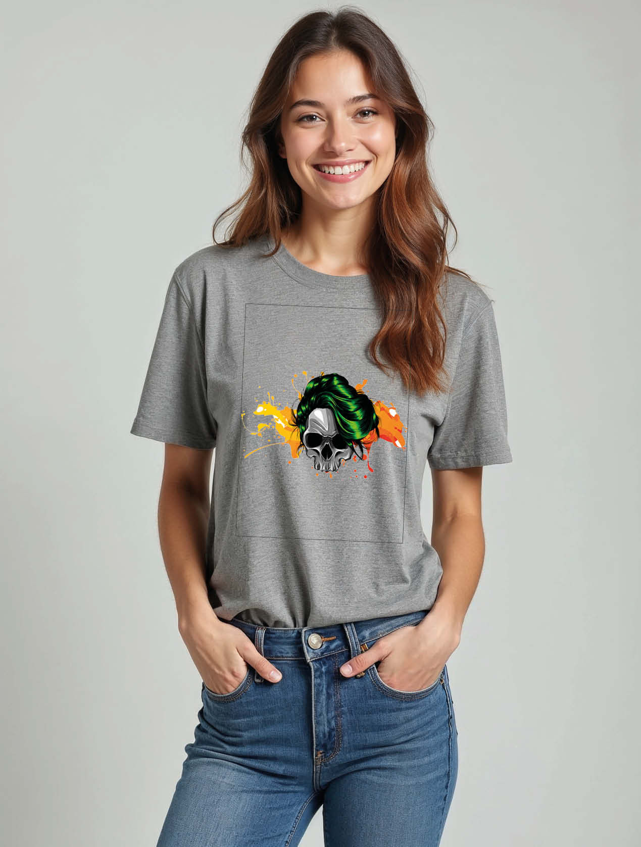 Rasta Reaper Urban Women’s Printed Graphic Streetwear T-Shirt – Premium Quality