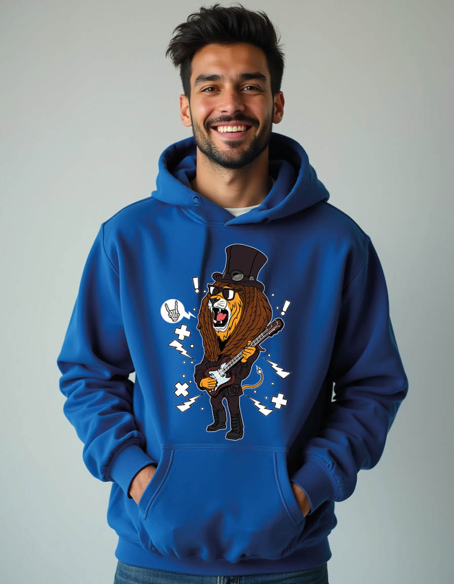 Thumbnail: lion rock Trendy  Streetwear Men’s Printed Hoodie – Premium Quality