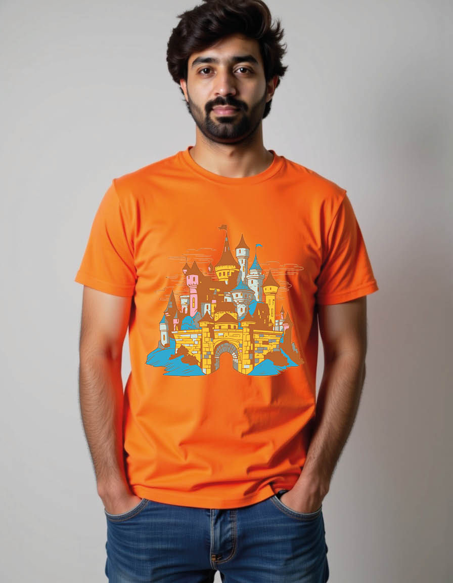 Thumbnail: castle mens printed graphic t shirt