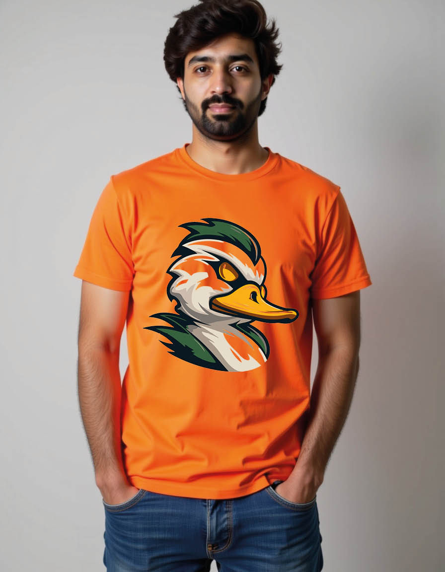 Thumbnail: duck mascot mens printed graphic t shirt
