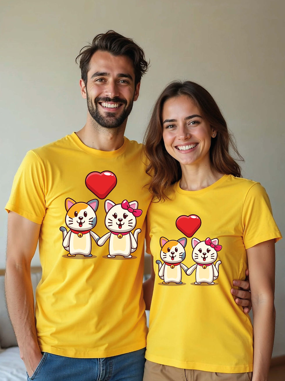 Thumbnail: Trendy Animal Couple Matching Tee Lovers Edition – Sale