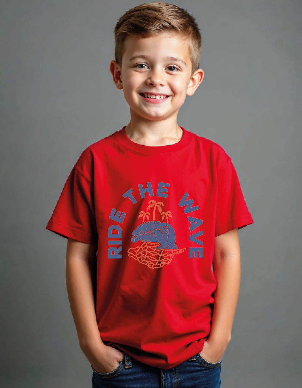 Thumbnail: Ride The Wave Unisex Printed T-Shirt for All