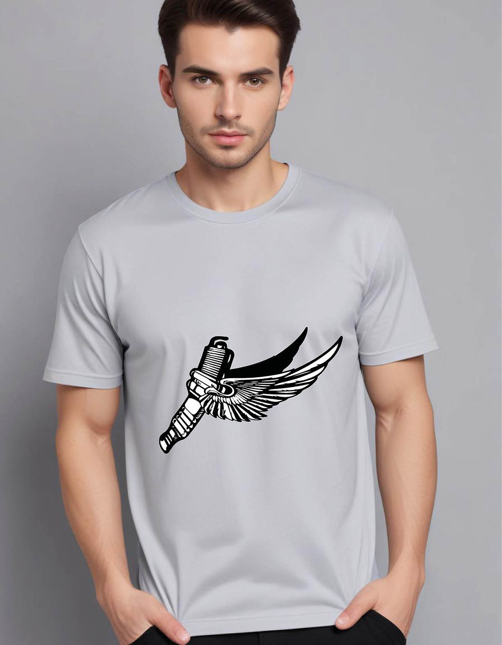 Thumbnail: set vintage motorcycle element mens printed graphic t shirt