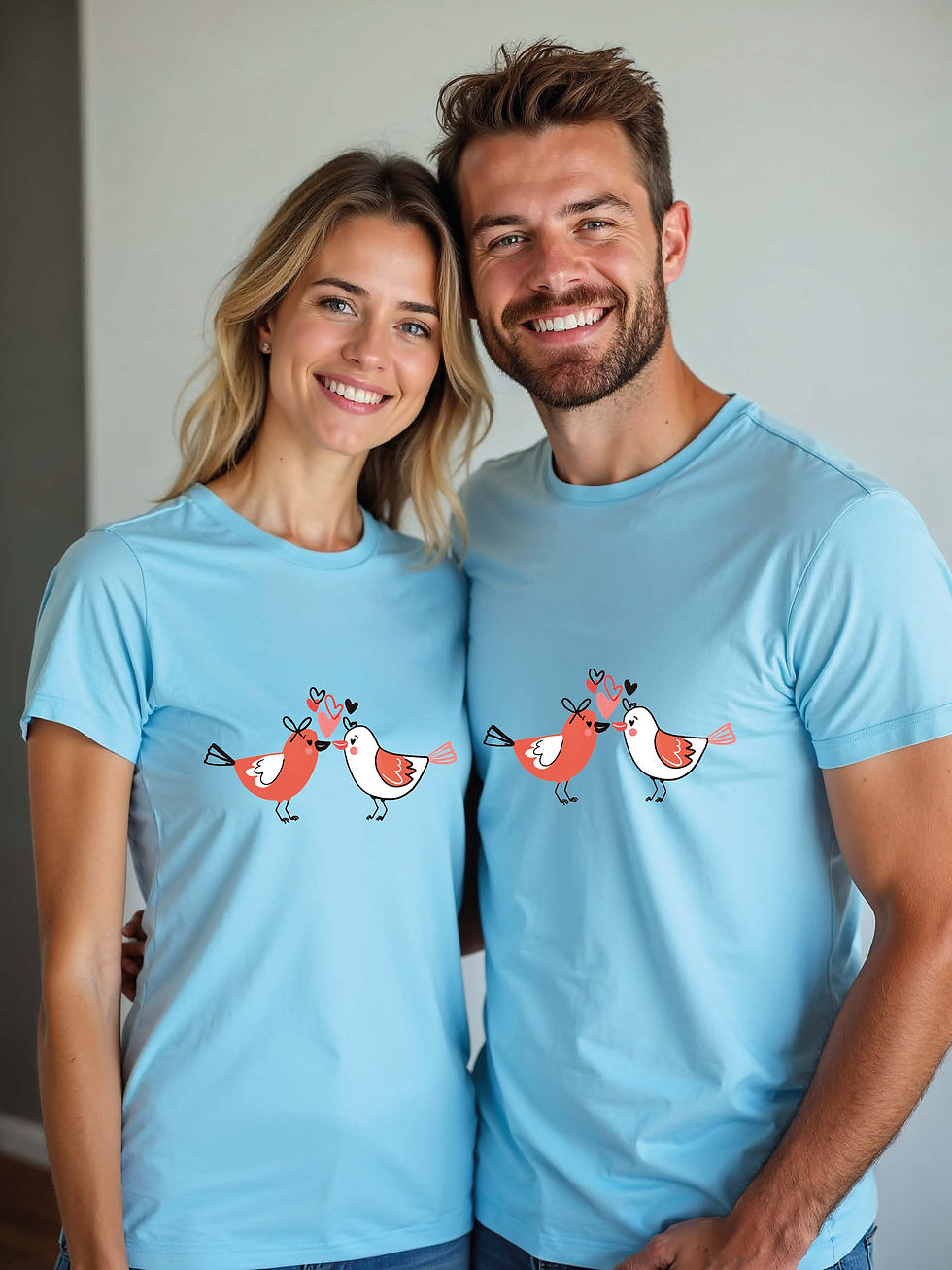 Thumbnail: Anniversary Animal Couple T-Shirt Lovers Edition – Premium