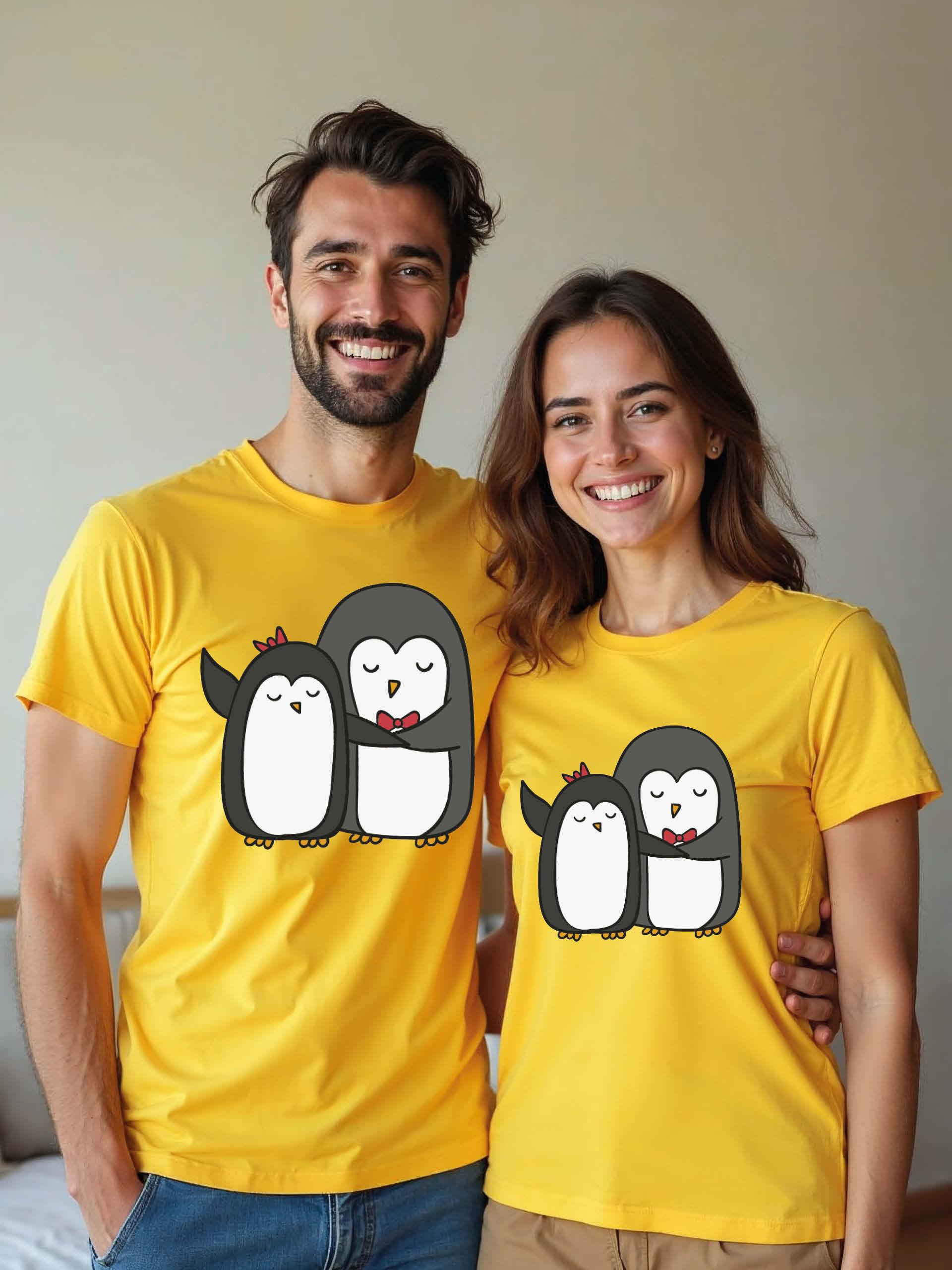 Romantic Animal Couple Matching Tee Lovers Edition – Limited