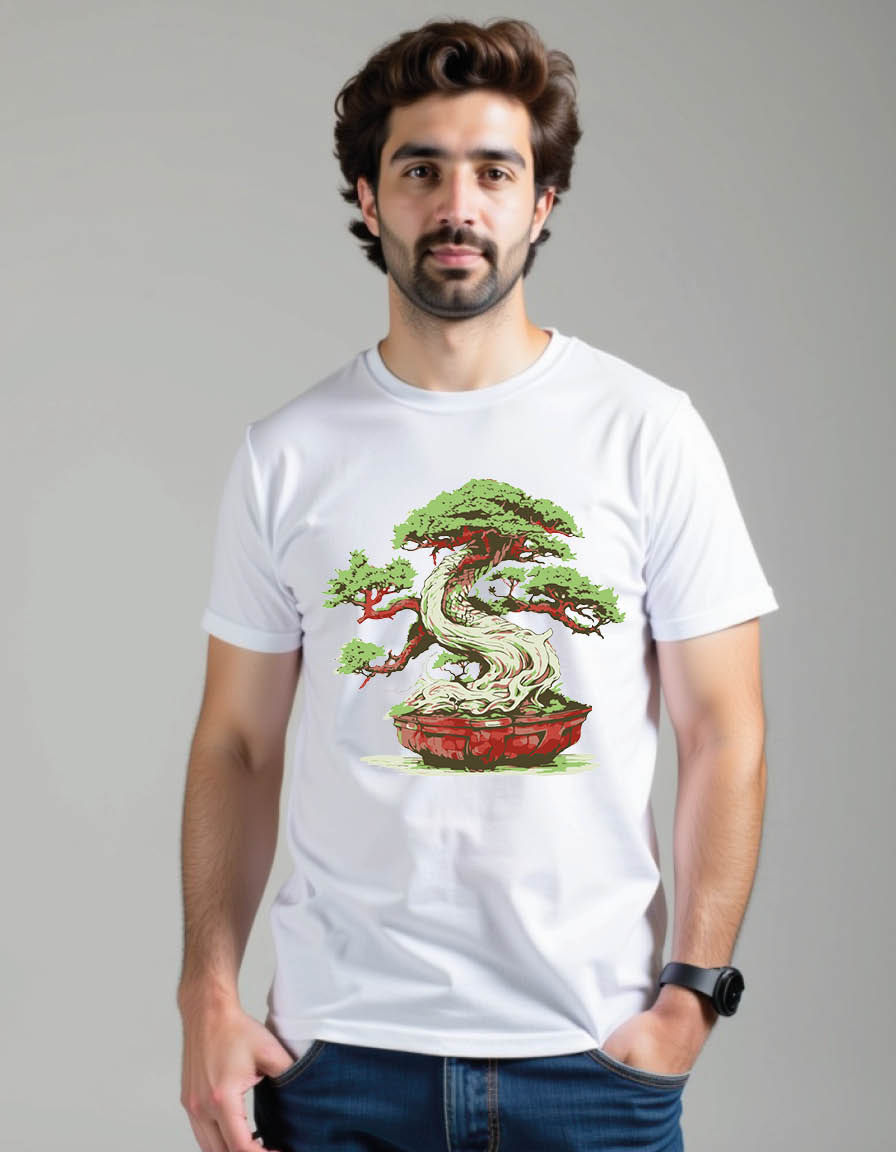 Thumbnail: beautiful bonsai mens printed graphic t shirt