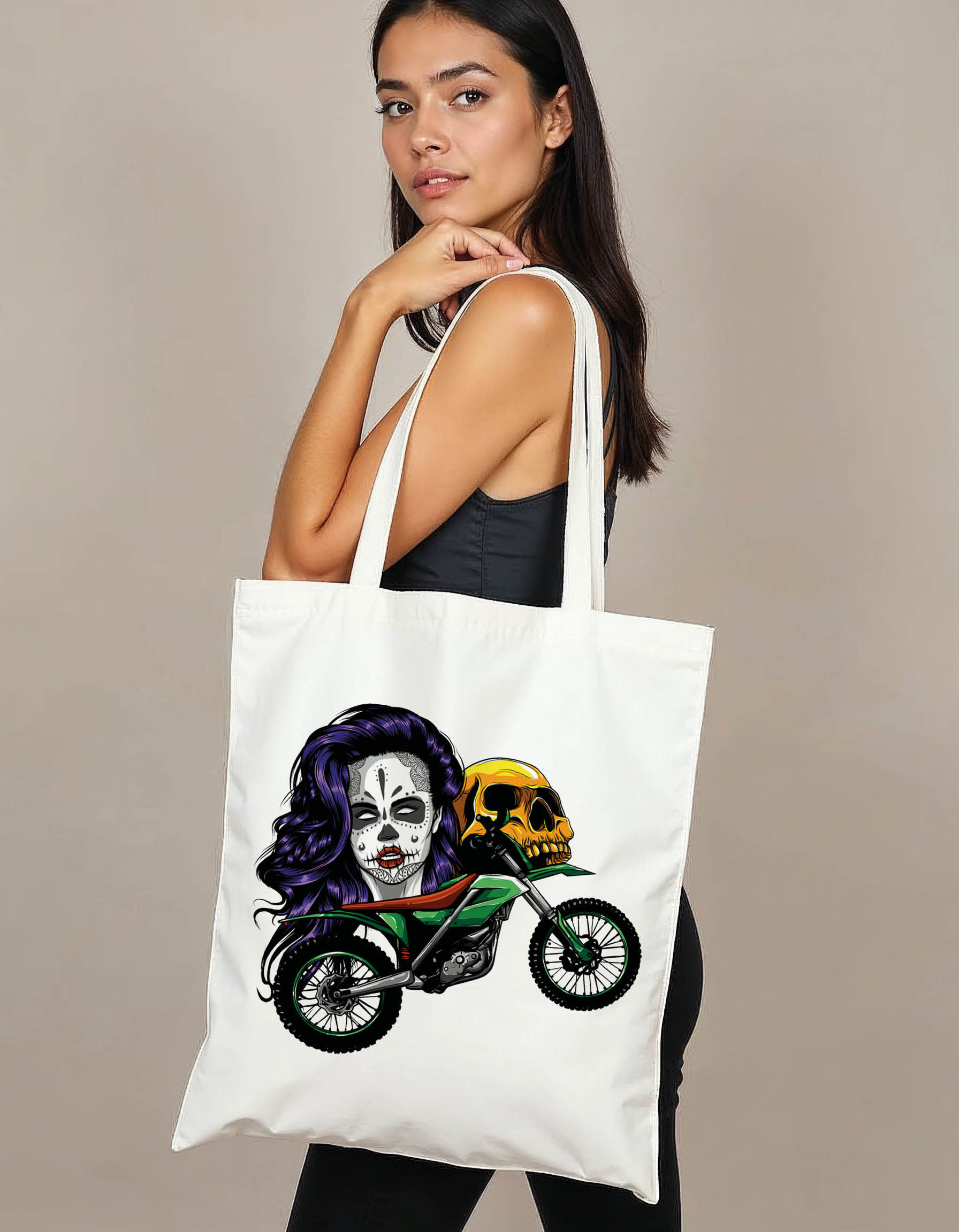 Trendy Everyday Tote Printed Bag – Modern Artistic Design Fast Delivery