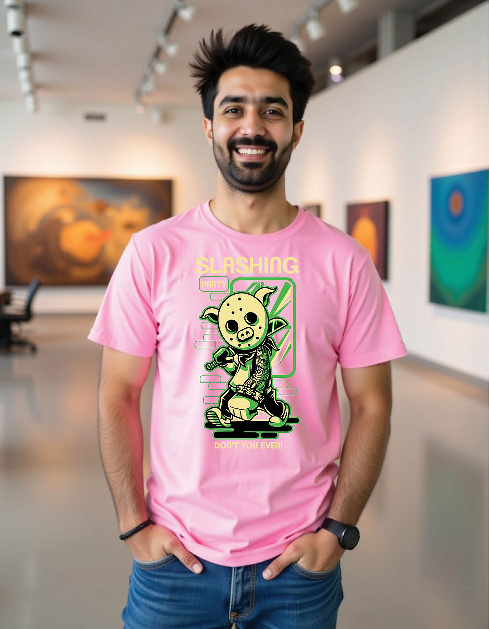 Thumbnail: slashing party mens printed graphic t shirts
