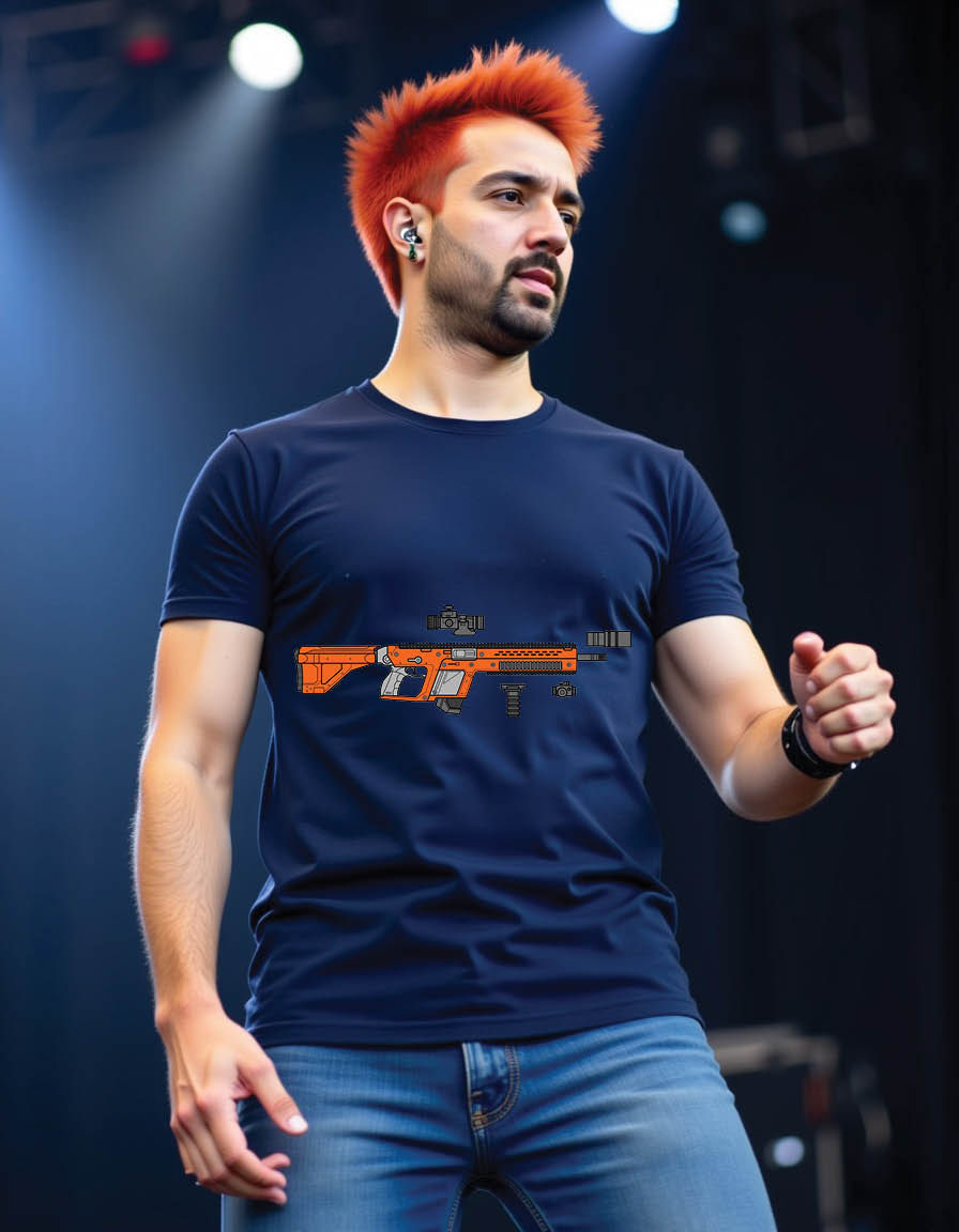 Thumbnail: gun mens printed graphic t shirt