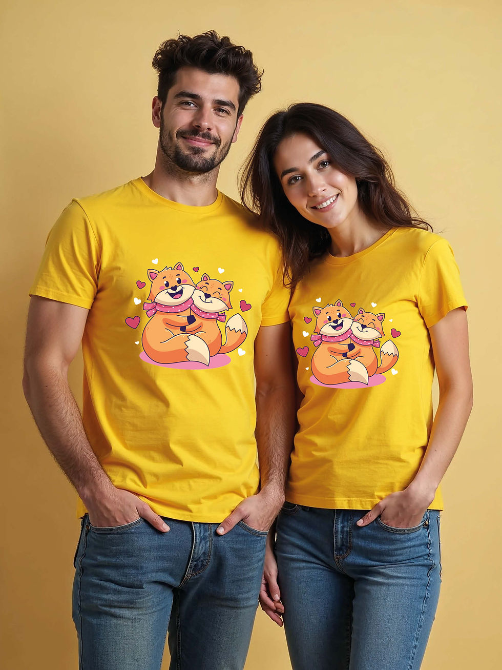 Thumbnail: Anniversary Cartoon Couple Matching Tee Lovers Edition – Sale