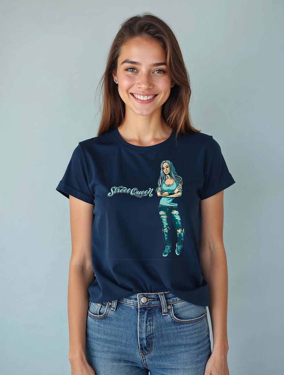 Thumbnail: street queen Cool Women’s Printed Graphic Streetwear T-Shirt – Buy Now