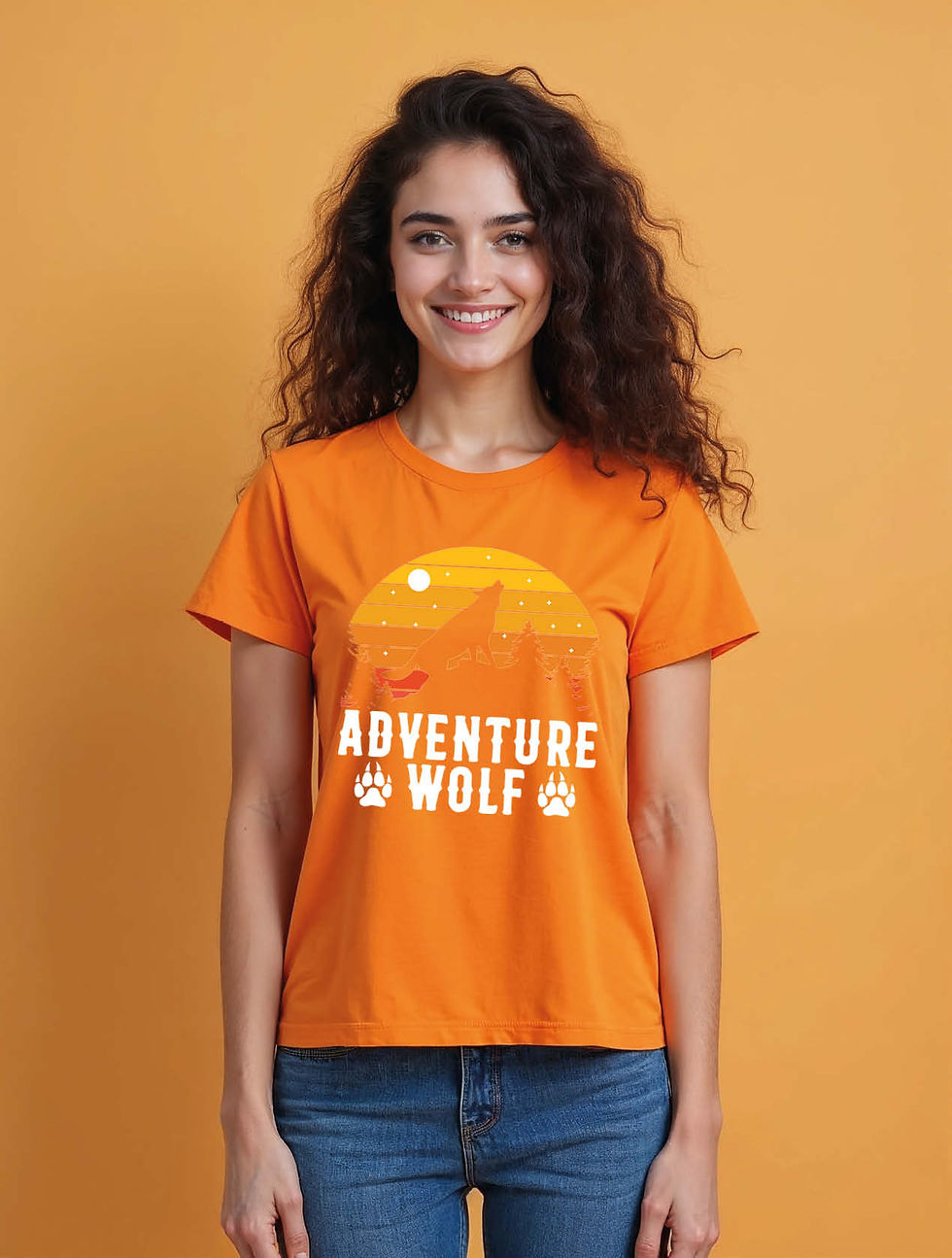 Thumbnail: adventure wolf Cool Women’s Printed Graphic Streetwear T-Shirt – Hot Deal