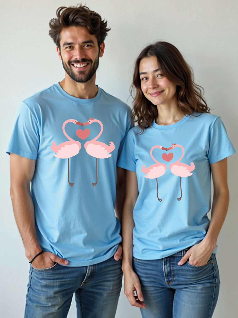 Thumbnail: Romantic Cartoon Couple Matching Tee Lovers Edition – Shop Now