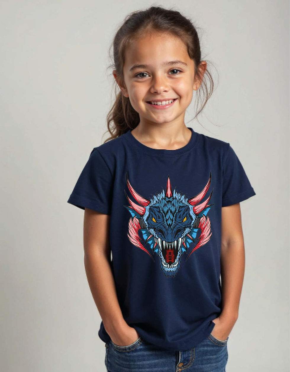 Thumbnail: Dragen Printed T-Shirt for All Age