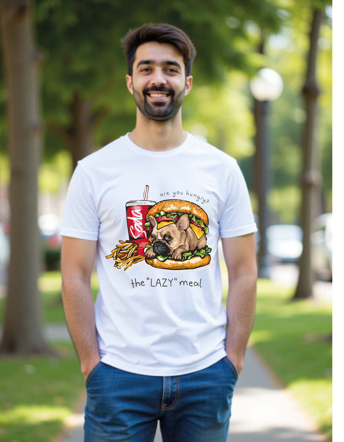 The LAZY Meal Printed T-Shirt for All age