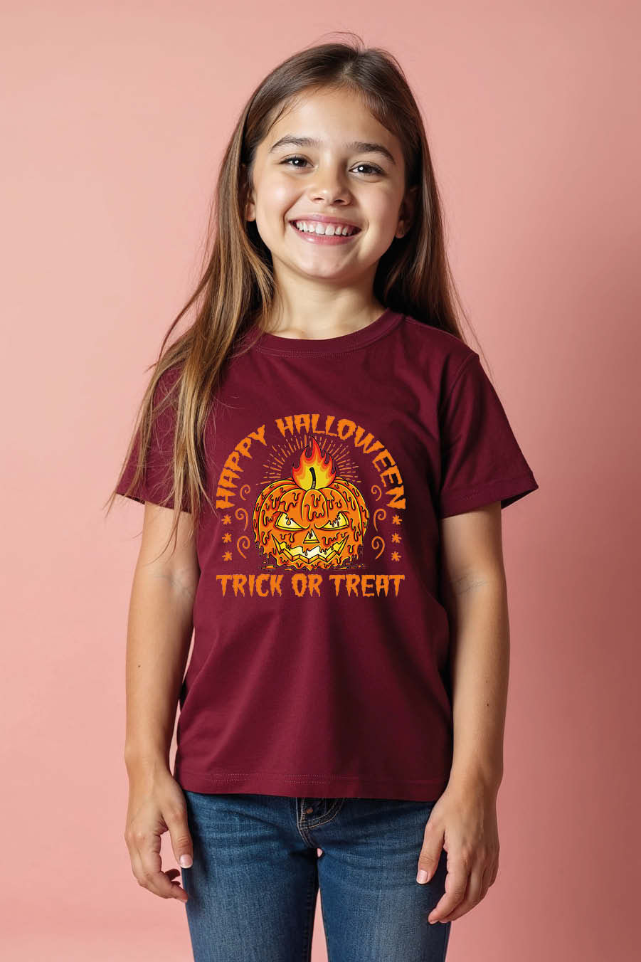 Melting Jack Lantern Candle Happy Halloween Trick or Treat T-Shirt