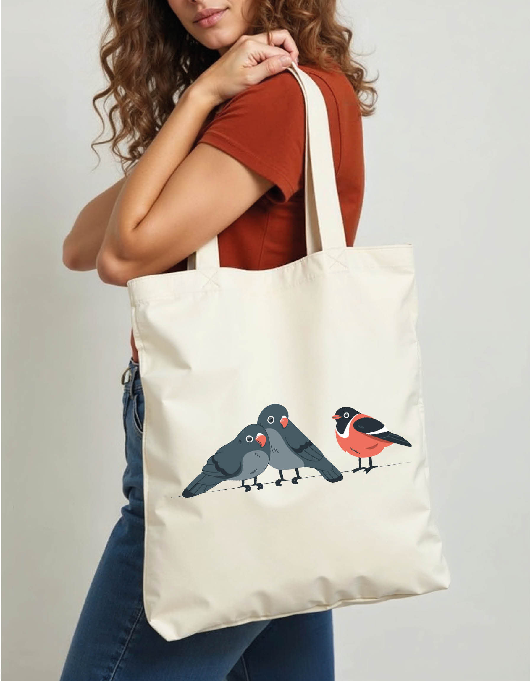 Nature Inspired Tote Printed Bag – Trendy Canvas Fashion Bag Shop Now
