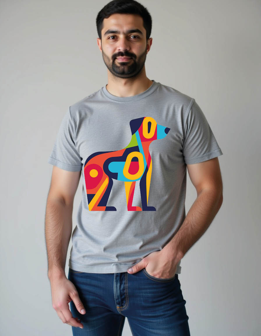 Thumbnail: dog mens printed graphic t shirt