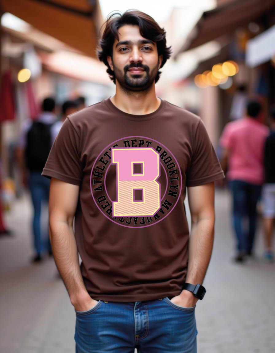 Thumbnail: athletic dept brooklyn simple vintage fashion mens printed graphic t shirt