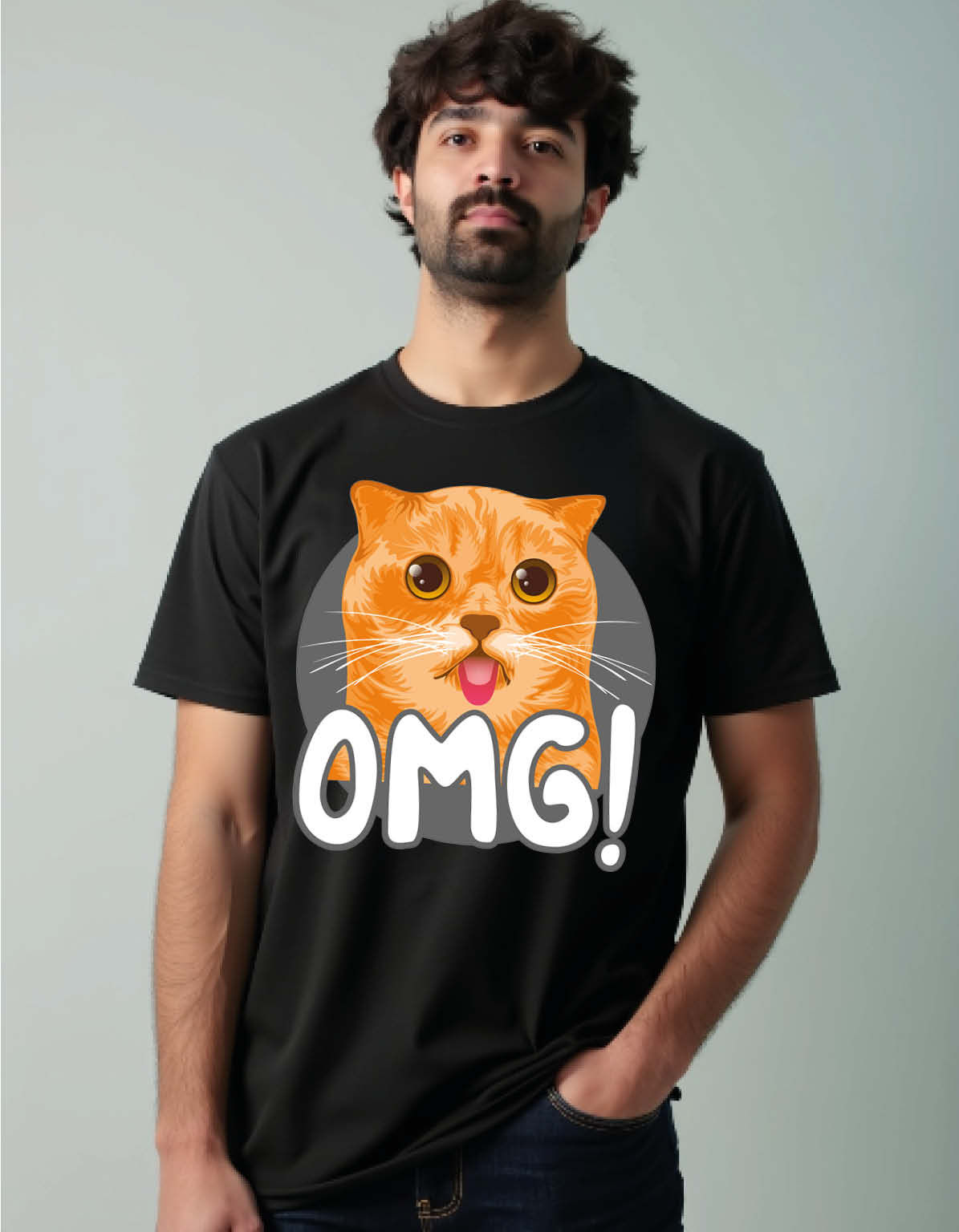 OMG Printed T-Shirt for All Age
