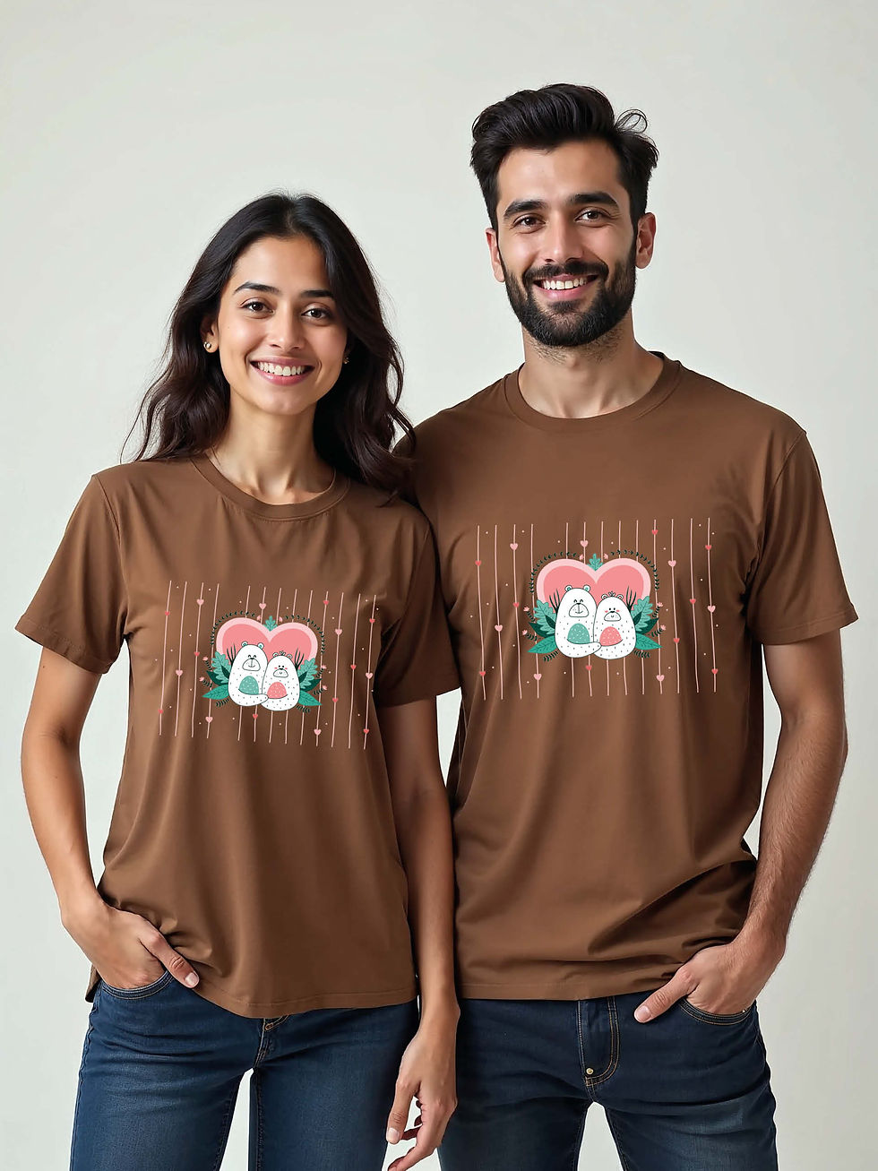 Thumbnail: Stylish Cartoon Couple T-Shirt Lovers Edition – Premium Quality
