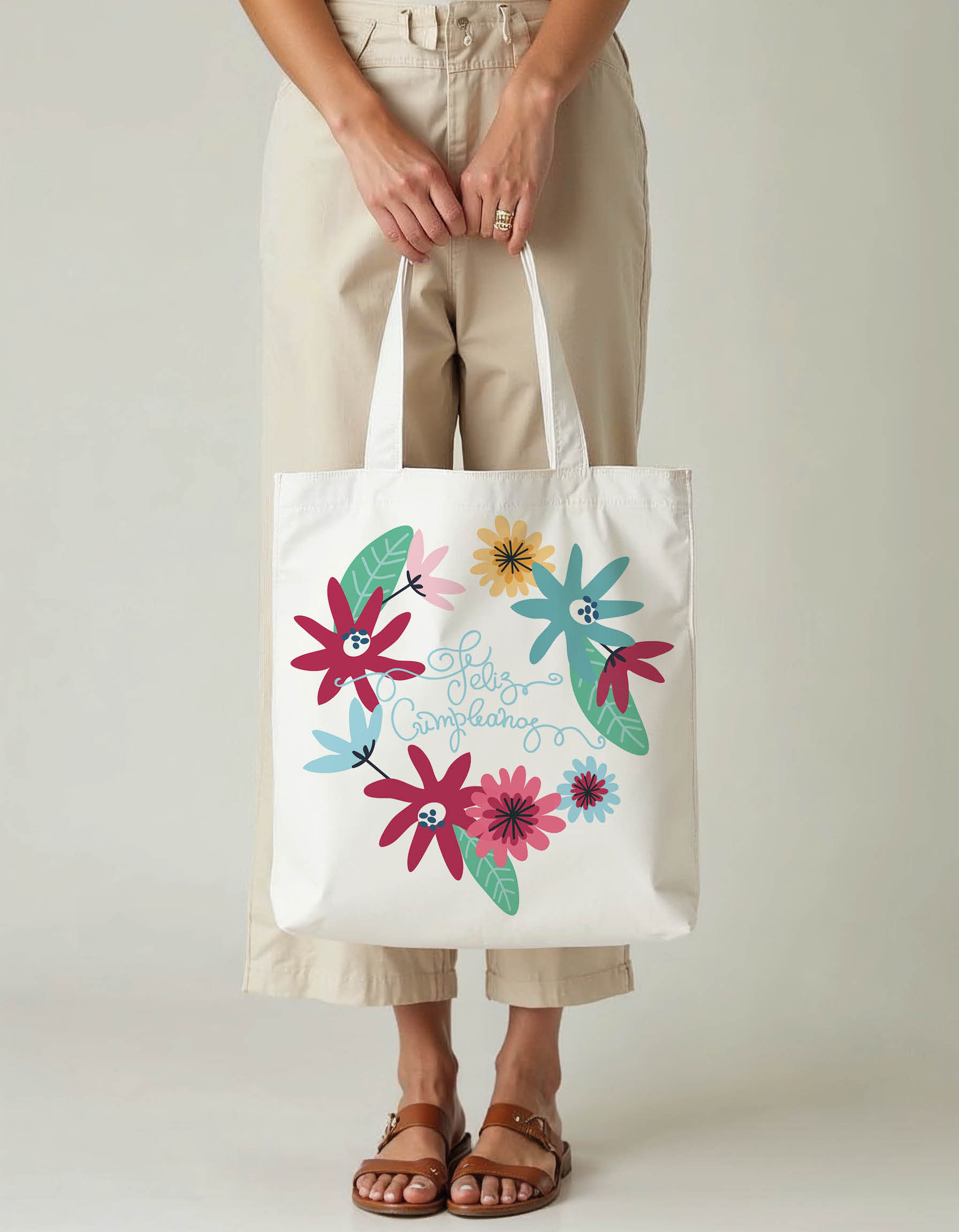 Custom Print Tote Printed Bag – Modern Artistic Design Premium Quality