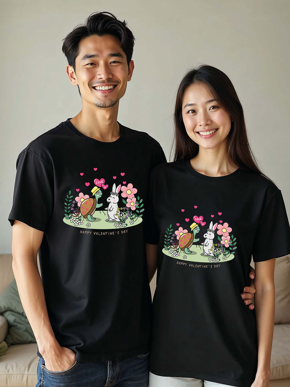 Thumbnail: Trendy Animal Couple T-Shirt Lovers Edition – Hot Deal
