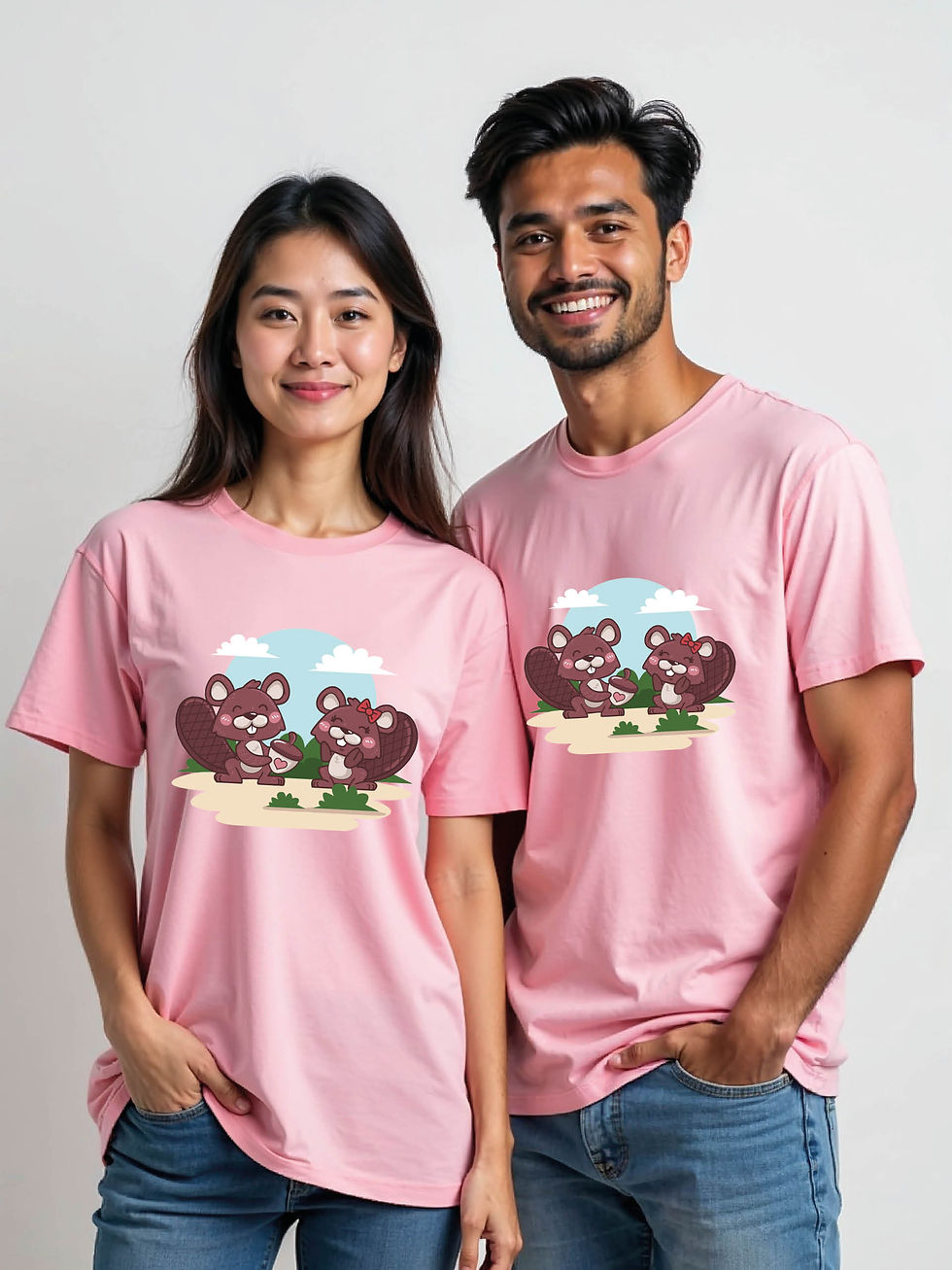 Thumbnail: Couple Goals Cartoon Couple T-Shirt Lovers Edition – Discount Offer