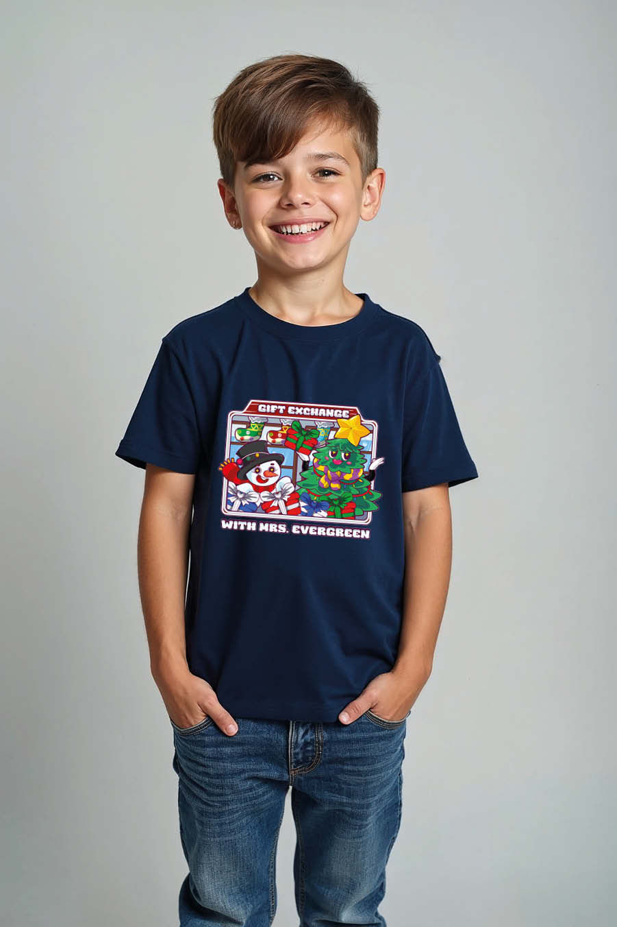 Thumbnail: Gift Exchange With Mass Modern Kids Graphic Tee – Typography Print Design