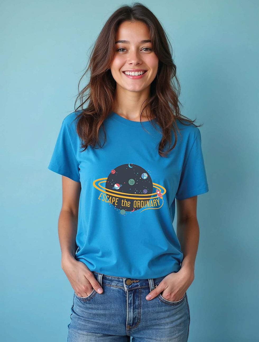 Thumbnail: Escape the ordinary Urban Women’s Graphic T-Shirt – Shop Now