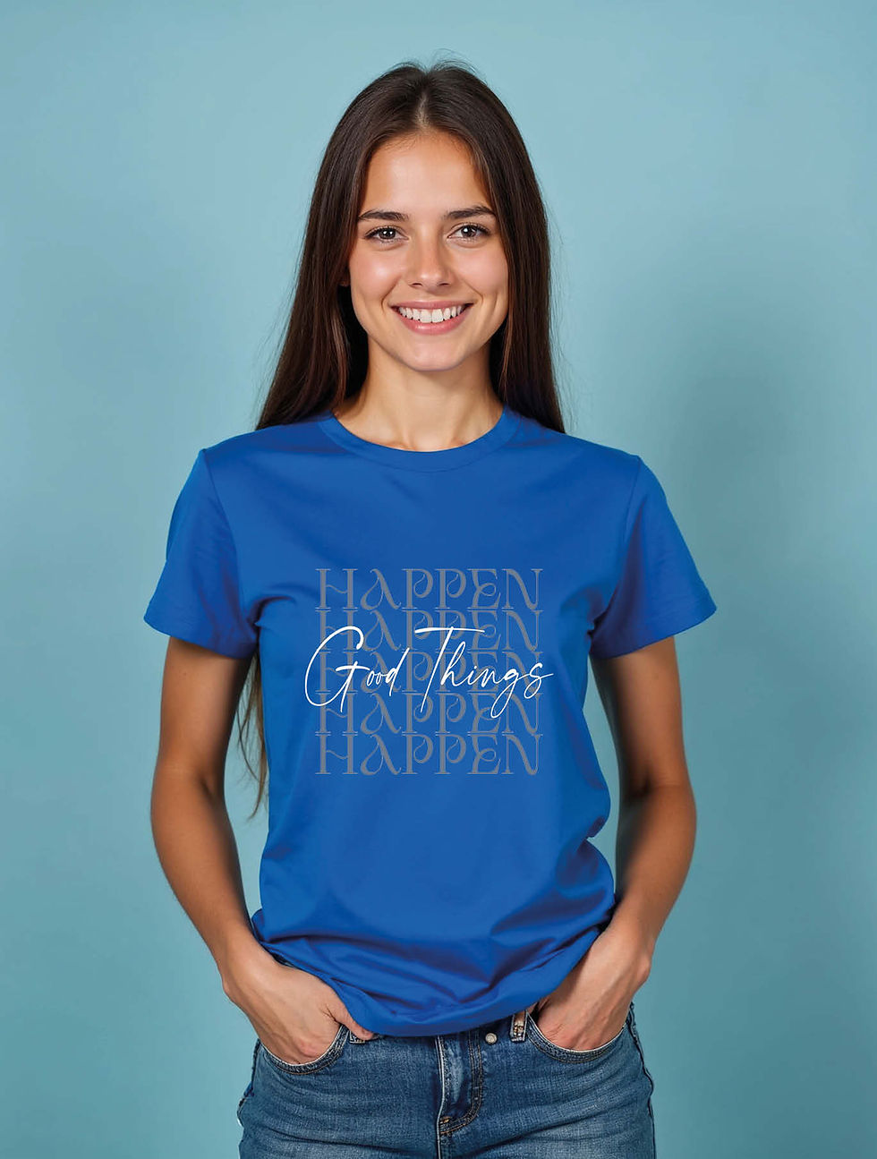 Thumbnail: happen good things Trendy Women’s Printed Graphic T-Shirt – Best Price