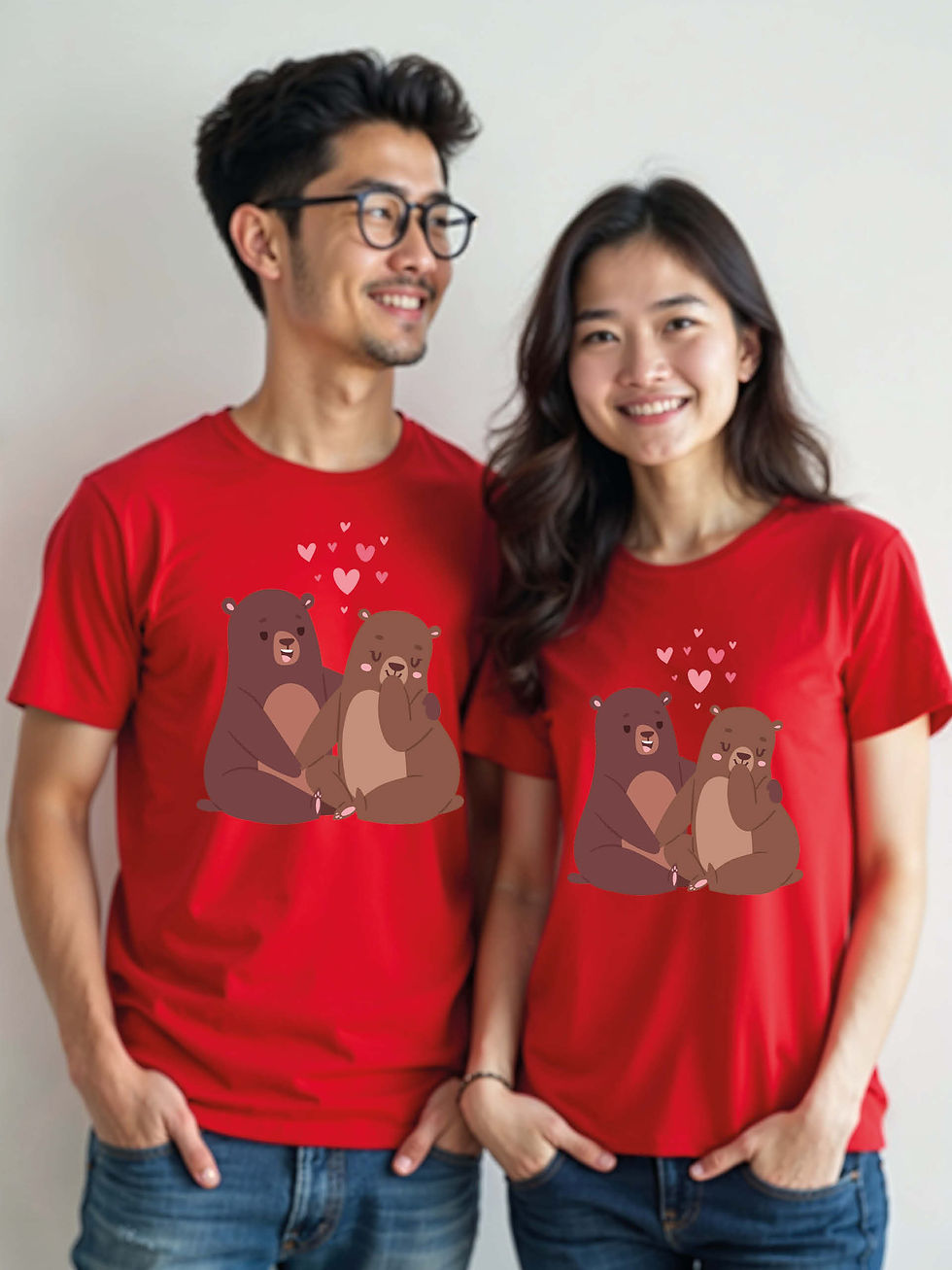 Thumbnail: Stylish Cartoon Couple Matching Tee Lovers Edition – Shop Now