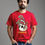 Thumbnail: skull head with some flowers mushroom mens printed graphi t shirt