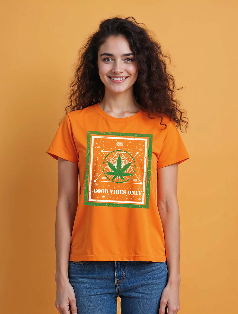 Thumbnail: good vibes only Casual Women’s Printed Graphic Streetwear T-Shirt